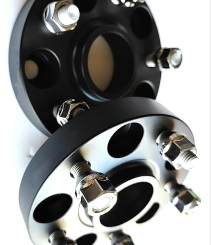 Distanziali Ruota Auto Distanziali Mozzi Ruota Alluminio Flangia Guarnizione Attrito Piastra Et Per Tlx Per Tsx Per Mdx Per Land Rover Per Freelander(35mm Black)