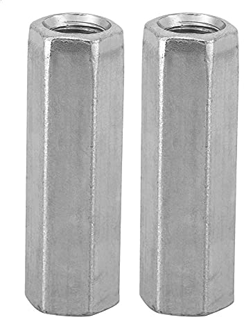 Hilitand 10pcs Long Rod Nut Hex Coupling Nuts Hexagonal Sleeve Nut Standoff M8 Threaded Fasteners(M8*40)