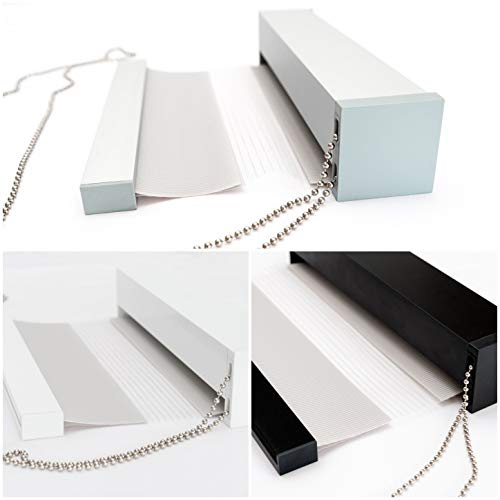 Premium DOPPELROLLO BH3105 GRAU MELIERT mit Alu Kassette (70x220 cm, Kassettenfarbe: schwarz)