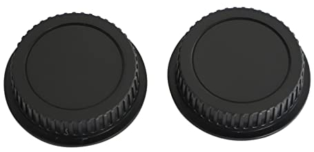 2 Unidades Tapa de Objetivo de Cámara Tapa Trasera de Objetivo para Canon EF