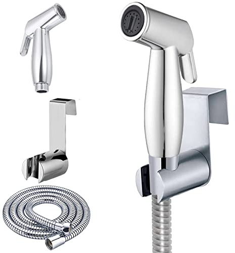 Bidet Handbrause für Toilette und Bad - Armaturen WC mit Adapte Waschen Duschkopf, Windel Dusche, Tierbad, Wasserspar Wand Waschen