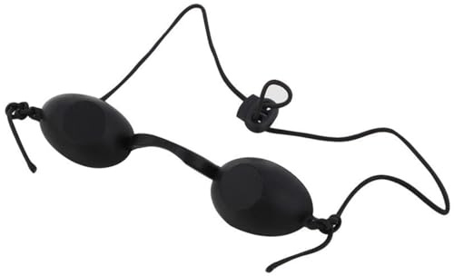 EYVRPAU Gafas LPL, Bronceado de Seguridad Ajustables, Bronceador Protector UV Light, Protectores Infrarrojos, Belleza, Parche Ocular, lámpara de luz roja, solarium, Máscara ocular