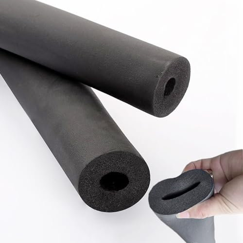 Tubo de aislamiento de tuberías de espuma Tubería De Aislamiento Térmico Flexible Anticongelante Espuma Aislante Tubo aislante del aire acondicionado Coquilla aislante para Mango Agarre Soporte(50mm I