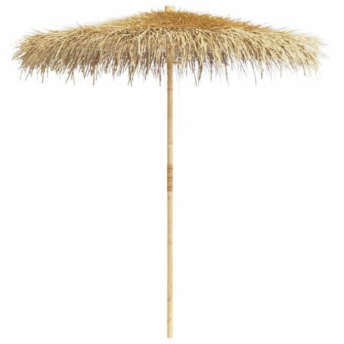Solivagant Parasol en Bambou avec Toit en Feuille de bananier 270 cm,(22 KG)