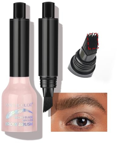 Anglicolor Lápiz de Cejas con Pincel Angular, Efecto 3D, Dibujo de Hairs de Cejas, Impermeable y de Larga Duración (05)