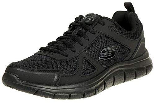 Skechers Track-Scloric 52631-BBK, Herren Sneaker, Schwarz (Black 52631-BBK), 47.5 EU (12 UK)