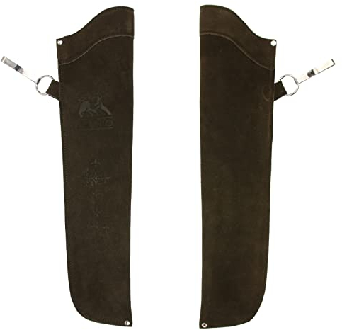 elToro Wild Colorz Side - Seitenköcher, aus hochwertigem robusten Wildleder, mit Gürtelclip, Top Zubehör für Pfeil und Bogen (Dunkelbraun)