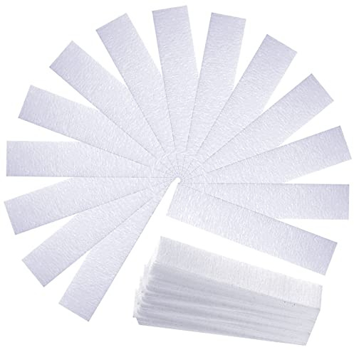 Maitys Eyebrows Small Wax Strips Kit Hair Removal Paper Facial Strips Epilating Pads for Women Men Eyebrow Body Face Arms Lip, 0.4 x 2.4 Inches, White, Wax Not Included(200 Pieces)