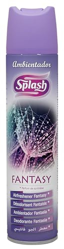 SPLASH | Spray Aromatizador | Ambientador Duradero, Refresca y Elimina Olores | Fragancia Fresca Fantasy | Agitar Antes de Usar | 300 ml