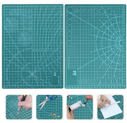 Base de corte, tabla de corte manualidades, de doble cara, de 5 capas, para costura, manualidades, hobby - 2 piezas de 22 x 30 cm (A4),Adecuado para niños y entusiastas del bricolaje.