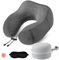 iophi Coussin de Voyage Boîte de Rangement, Coussin de Support Cervical Essentiel pour Voyager, Oreiller Cervical en Mousse à Mémoire de Forme, Emballage Rapide Compact et léger Luxe Le Camping