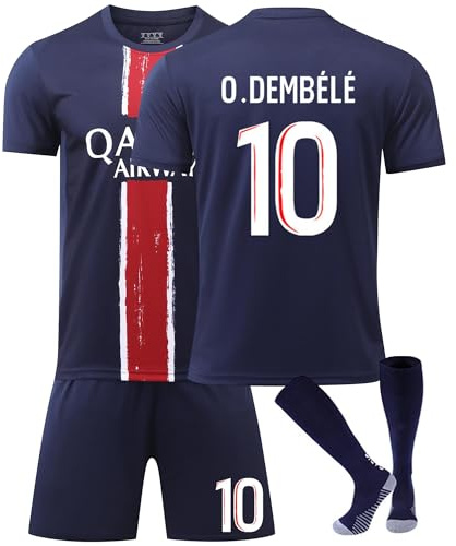 Generisch Fußball Trikot Fußballt Hause/Auswärts Fußballtrikot für Kinder Herren Jungen Fussball Jersey Football Trikots Sportshirt Junge Football Training T-shirts (H-10, S)