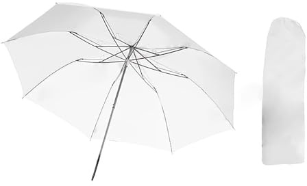 Ombrello diffusore pieghevole da 94 cm per migliorare la fotografia bianco riflettente ombrello per AD180 AD360 luce si apre rapidamente per l'uso