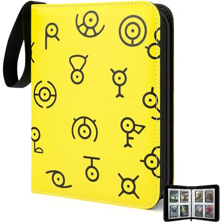 Álbum de Cartas Coleccionables, Carpeta Colección Tarjetas Transparente con 400 Bolsillos/Fundas 50 Páginas Regalos para Niños Chicos y Chicas Coleccionistas (Negro)