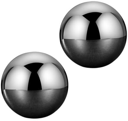 DOITOOL Piedras de Hielo para Whisky de Acero Inoxidable 304 Bolas Enfriadoras de Vino Rápidas de 55 MM Set de 2 Unidades para Bebidas y Cócteles