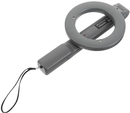AKOOSY Detector de Metales Portátil de Alta Sensibilidad Escáner Manual con Alarma Acústica y Luz LED Herramienta Ligera para Búsqueda de y Control de Seguridad sin Batería Incluida
