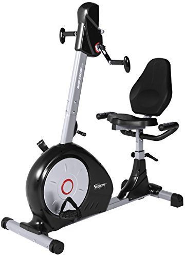 Velocity Exercise Dual Motion Recumbent Bike, Black