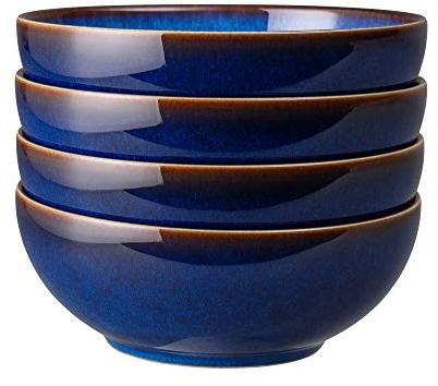 Denby 421048907 Blue Haze Müslischalen-Set, Steingut, blau