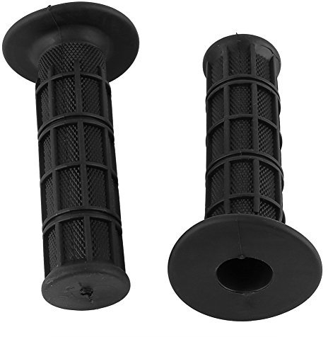 Universal Motorbike Handlebar Grips - 1 Pair 22/25mm 7/8, for Pit Bike, Dirt Bike & More (Black)