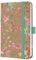 SIGEL J6806 Wochenkalender 2026 A6, braun, grün Green Floral Serenity, Hardcover aus Kraftpapier, Gummiband, Stiftschlaufe, 174 Seiten, vegan, Buchkalender, Terminplaner Kalenderbuch Jolie