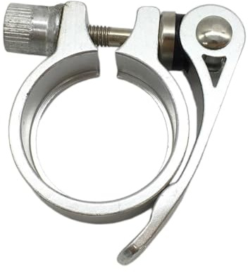 F Fityle Collier de Serrage pour Tige de Selle de vélo, diamètre intérieur 38 mm, Accessoire de Remplacement pour Tube de Selle, Collier de Serrage à, Argent