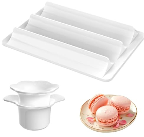 Qubitly White Cake Pop Mould Set, 2-in-1 Cake Cutter & Tray Kit, Food-Grade ABS Cakesicle Moulds for Baking, Professional Cookie & Dessert Making Tools for Home Bakers and Beginners