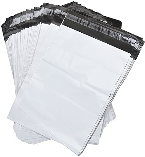 STARVAST 100 Pcs Sacs d'expédition Plastique, Enveloppes Plastique Expedition avec Bande Adhésive Auto-scellante, pochette envoie colis 300 x 420MM pour Emballage, Pochettes Postales - Imperméable