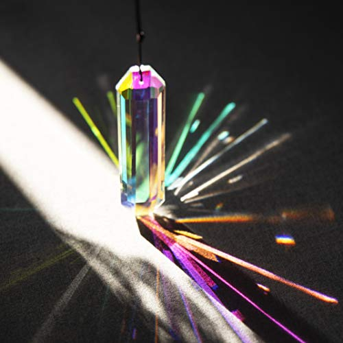Hängende Kronleuchter Kristalle Prismen Kristall Sonnenfänger AB-Farben Hexagone Hängende Kronleuchter Prisma Anhänger Wohnkultur DIY Handwerk (120mm)