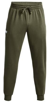 Under Armour Men's Rival Fleece Joggers - Marine OD Green / / White - SM