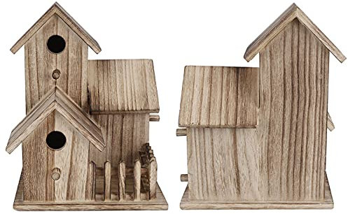 Nichoir en Bois - Nichoir à Oiseaux Extérieur - Nichoir à Oiseaux en Bois - Accessoire de Jardin Déco - Fournitures pour Animaux de Compagnie pour Oiseaux