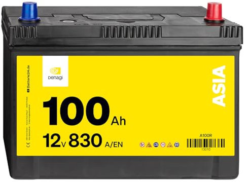 Denagi ASIA Autobatterie A100R 12V 100Ah 830A/EN Starterbatterie