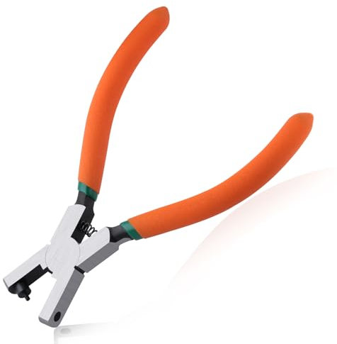 LEONTOOL Watch Band Leather Hole Punch Plier Universal 2.0mm Round Hole Puncher Pliers Shoe Strap Hole Puncher Wrist Belt Punch Hole Tool Repair Tools for Belts, Shoes, Fabric, DIY Crafts Projects