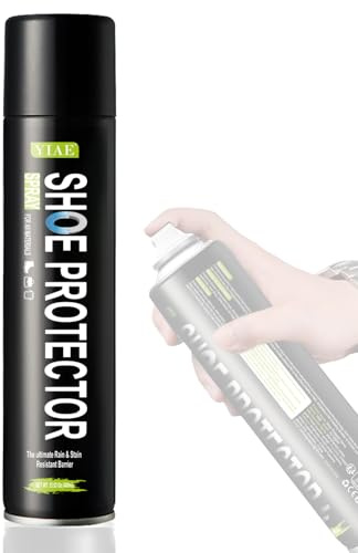 13.53oz All-Round Shoe Protector Spray | YIAE Breathable Waterproof Spray for Shoes, Suede, Leather & Fabric | Rainproof + Anti-Stain Barrier | 10-Minute Dry & 14-Day Nano Suede Protector Spray