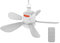 Ventilador de techo para acampar, ventilador de colgantes USB, ventilador de techo portátil, 3 velocidades ajustable para porche, autocaravana, pérgola, exterior, belvedere, habitación, terraza
