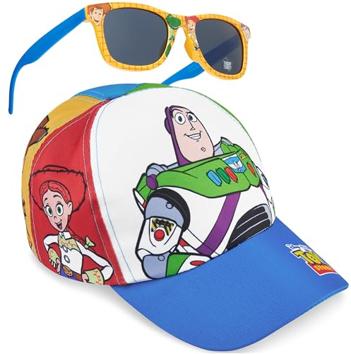 Disney Toy Story Set Gorra y Gafas de Sol Niño 3-8 Años, Gorra Verano Infantil con Protección UV400, Accesorios de Viaje, Regalo Niño (Multi Toy Story)
