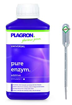 Plagron Pure Enzyme 1 Litro - Crecer Crecer Abono de interior Sustrato Limpiador de suelo Fertilizante líquido Bio