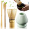 Matcha Tee Set, Matcha Besen Set mit Matcha-Schneebesen, Besenhalter, 2 Teelöffel, Japanisches Zubehör für die Matcha-Zeremonie, Perfekte Set für die Zubereitung