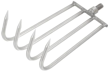 SUPVOX Râteau Aquatique Acier Inoxydable Dents pour Lac Outil De Jardinage Manuel pour Enlèvement De Végétaux Indésirables