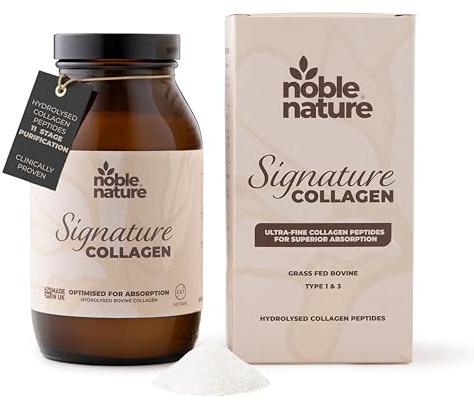 Hydrolysed Bovine Collagen Powder Types 1 & 3 – Grass-Fed Collagen Peptides Protein – Unflavoured – Supports Skin, Hair, Nails, Bones & Joints – Halal Certified – Collagen Supplement for Women (1)