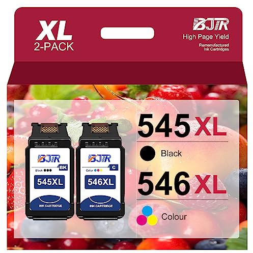 545XL 546XL Multipack Druckerpatronen/Kompatibel für Canon PG-545 CL-546 XL/für Patronen Pixma TS3450 TS3350 TR4650 TR4550 TS3150 TS3450 MX495 TR4551 TS3400 TR4500 / 545 Schwarz und 546 Farbe