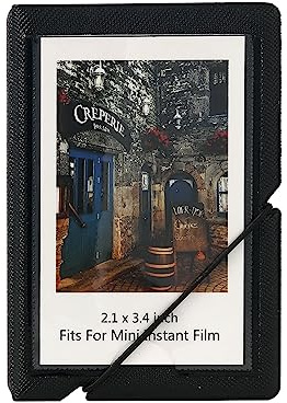 Mini fotoalbum med direktfilm rymmer 28 foton som passar för Fujufilm instax Mini 11 9 8 8+ 70 7S 90 25, polaroid, lomografi (bläcksvart)