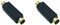 KVSERT Lot de 2 adaptateurs vidéo S-Vidéo mâle vers RCA - Mini DIN 4 broches