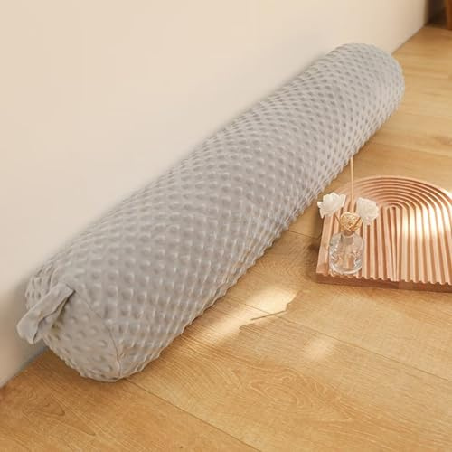 Eoieov Long Round Body Support Pillow for Neck Leg Soft Cylinder Cervical Roll Neck Pillows with Removable Washable Cover Full Body Pillow 39 in Grey