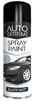 SDMAX All Purpose Black Matt Spray Paint, Matt Finish, Suitable for Wood, Metal, Plastic, and, Glass Surface, Easy and Quick Spraying, Interior and Exterior Usage, 250ML (1 Pcs)