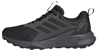 Adidas Mens Terrex Tracefinder 2 Trail Running, Black/Black/Grey, 10