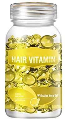 Hair Vitamin Serum Capsule,Hair Treatment Serum with Moroccan, Macadamia & Avocado Oil, Vitamins A/C/E Restores Dry Frizzy Hair, Argan Macadamia Avocado Oil for Hair (Aloe Vera Oil)