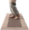 HOMELEVEL Küchenteppich waschbar rutschfest - Küchenläufer 60x180cm - Teppich Küche - Küche Teppich - Küchenmatte Teppichläufer - Läufer Küche Flur - Beige Braun