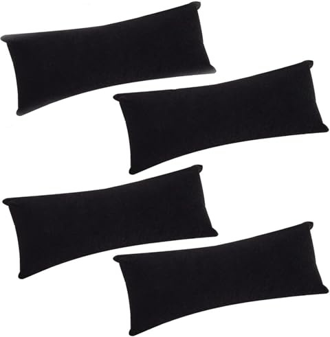 SRCASY 4 Pezzi Cuscino Per Bracciale Nero, Cuscino Da Esposizione Per Orologi E Gioielli, Supporto Leggero E Morbido Per Collezione E Vendita