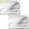 Lot de 2 Couettes 220x240cm Blanche Tempéré 380g/m² Microfibre Douce - Qualité supérieure - (2 Places)
