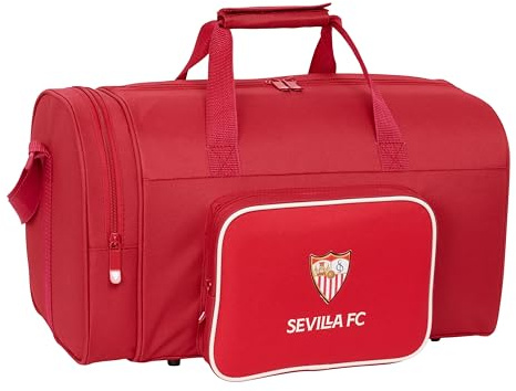 Safta Sevilla FC - Bolsa de Deporte Infantil, Mochila, Ideal para Niños de Diferentes Edades, Cómoda y Versátil, Calidad y Resistencia, 47x27x26 cm